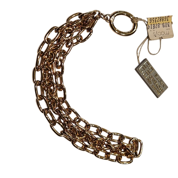 Givenchy Bracelet NWT Defective Needs Repair Vintage Gold Tone Chunky Chain - Picture 7 of 13